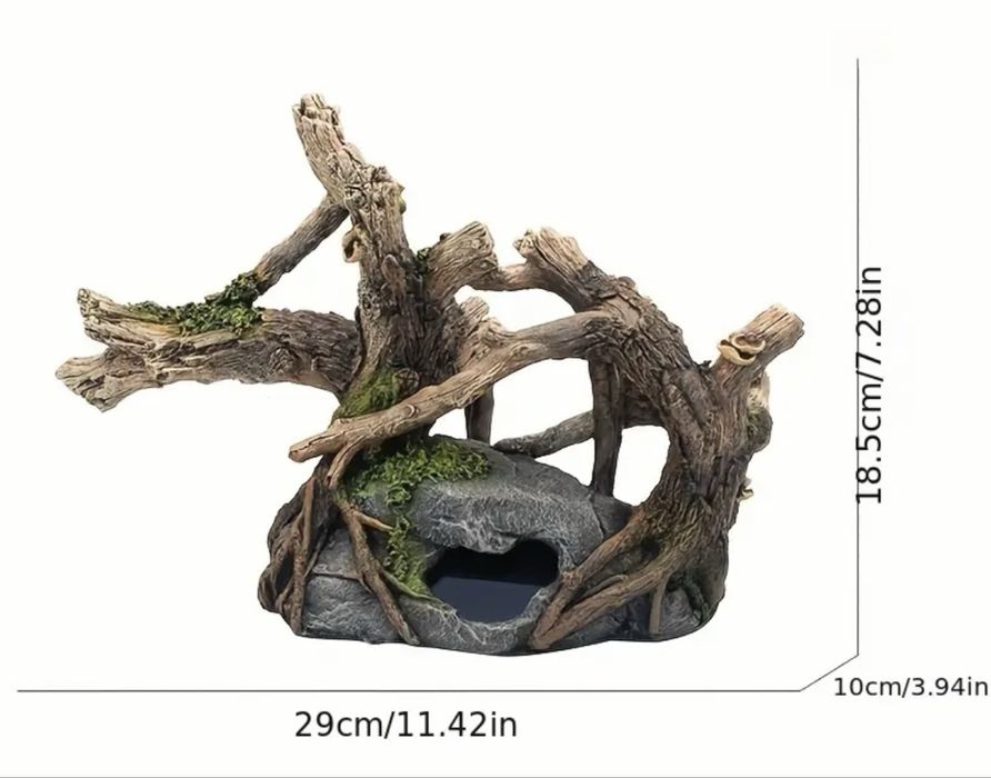 Aquarium & Terrarium Decoration – Driftwood & Rock Cave