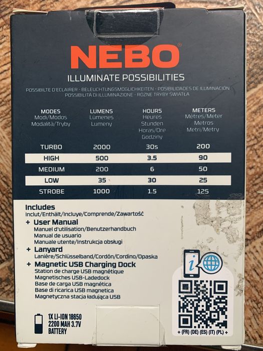 Ліхтар ручний Nebo Torchy 2K 2000 люмен