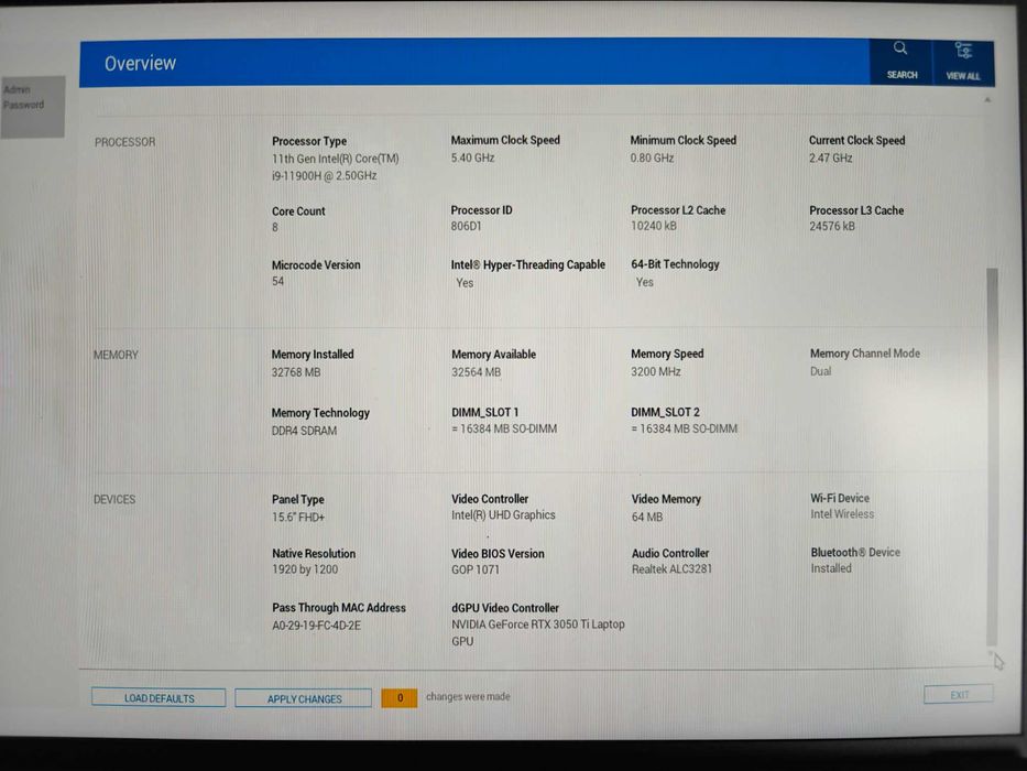 Dell XPS 15 9510 – i9-11900H/32GB/1 TB/3050TI FHD+ – BDB Potwór!