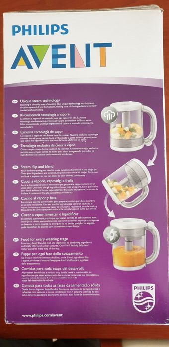 Máquina de cozer a vapor para bebés.