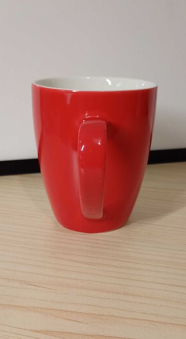 Kubek ceramiczny Veroni - kolekcja Rainbow /czerwony/, 330 ml.