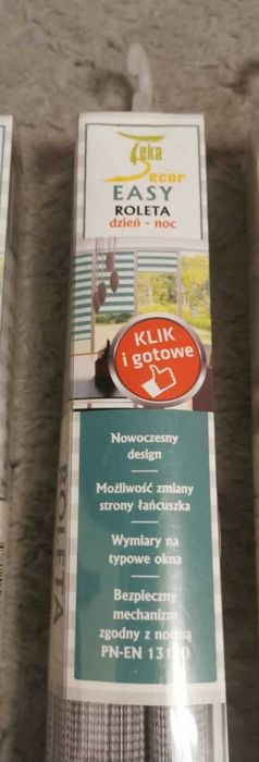 Teka Decor Lśniąca Roleta z połyskiem na okno balkonowe 225x68 Nowa