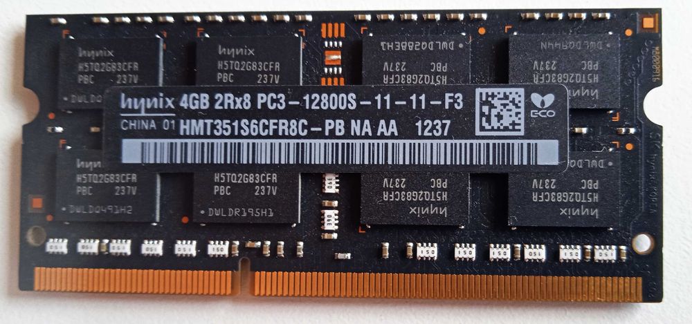 8GB - Dwie kości pamięci 2*4GB - używane w iMac 2012 late