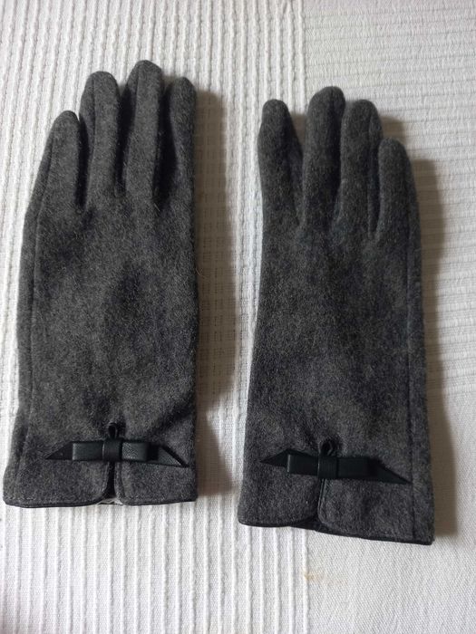 Luvas de senhora, cor cinzento (Portes incluídos)