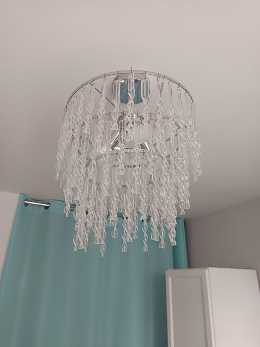 Żyrandol glamour kryształowe sopelki 3xE14