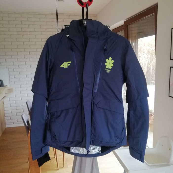 Kurtka zimowa damska S 4F Primaloft Gold kol. olimpijska