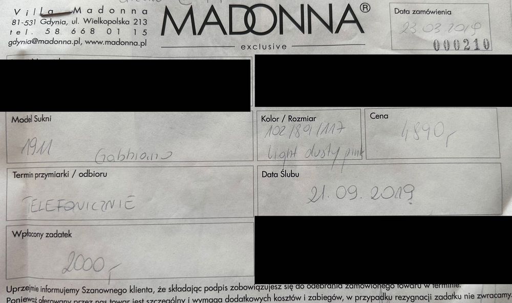 Suknia ślubna MADONNA Gabbiano