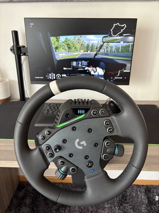 Bundle Logitech RS50 | Base Direct Drive 8 Nm | Volante | Pedais Load cell | Como novo