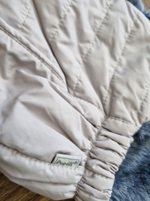 Piękna puchowa czapka nowa bez metki, Puppill rozm. 1-2 lata