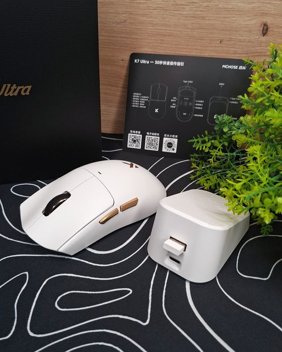 НОВА Ігрова миша Mchose К7 Ultra | Сенсор PAW3950 | 8К Гц