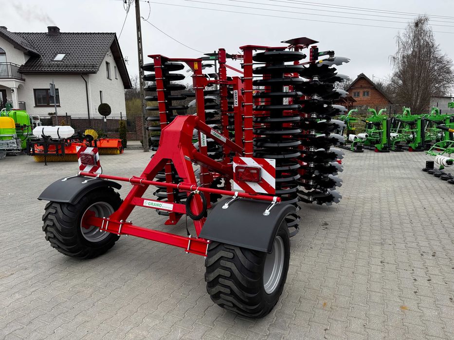 Brona talerzowa hydrauliczna Grano System SHS 4,0 m siłowniki wózek NOWY TYP