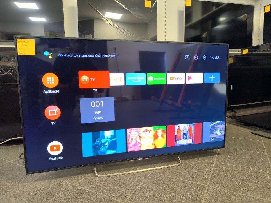 Sony 55 cali 100Hz 4K UHD Smart WIFI DVB-T2 55XE9005 gwarancja 3m telewizor