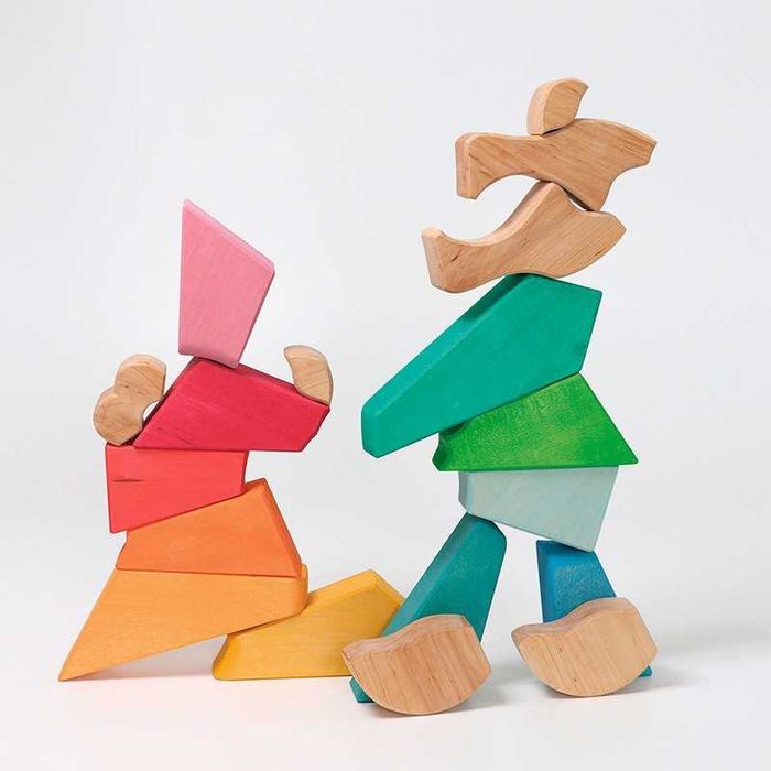 Grimms Leão - Blocos de madeira (Waldorf friendly)