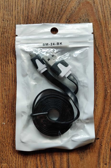 Oryginalny Kabel HQ USB - microUSB A-HQ-CBL-MIC-BKW Black/White