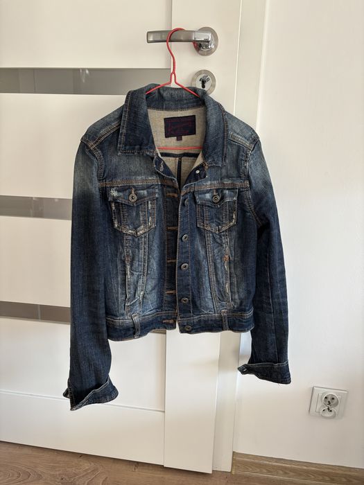 Kurtka jeans granatowa xs/s Stadivarius