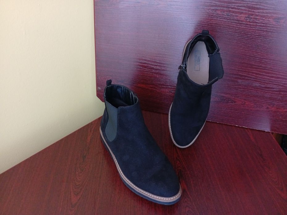 Botki sztyblety damskie M&S Marks Spencer czarne/8