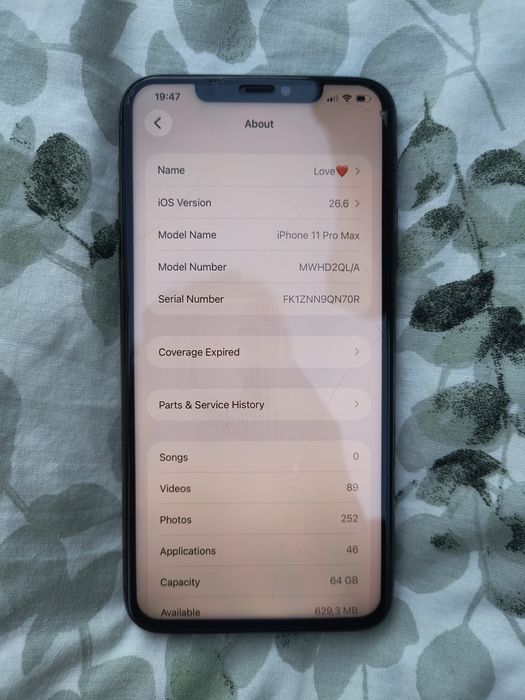 Iphone 11pro max 64gb