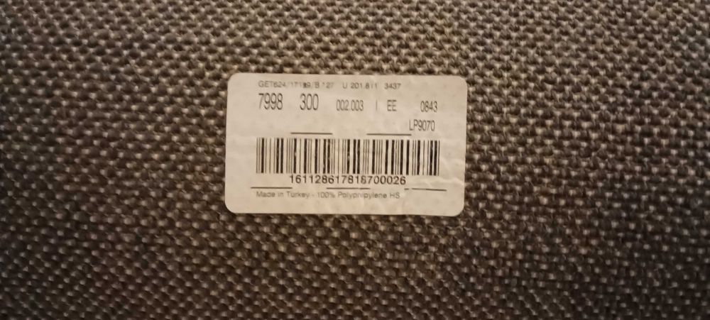 Tapete tecido 3m×2m