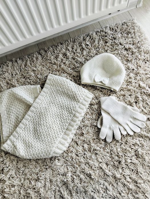 H&M komplet komin, czapka, rękawiczki