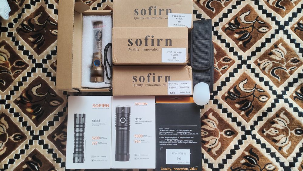 Ліхтарі Sofirn, Wurkkos, Lumintop, Enfitnix