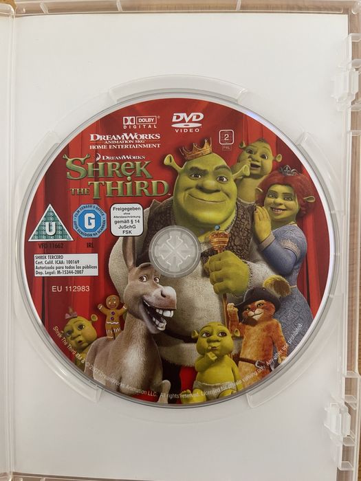 Shrek Trzeci - Film na DVD  ~ stan idelany !