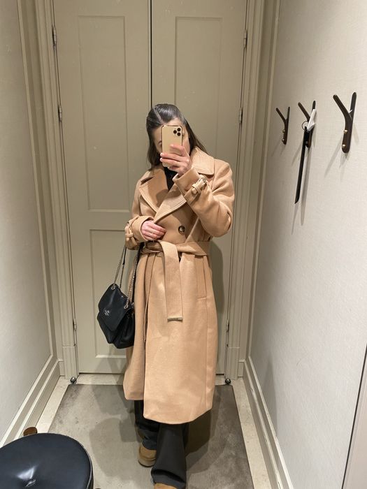 Пальто двубортне Morgan lana wool max mara sandro