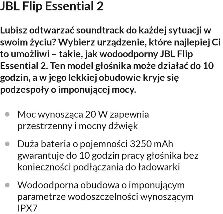 Glosnik JBL Flip Essential 2