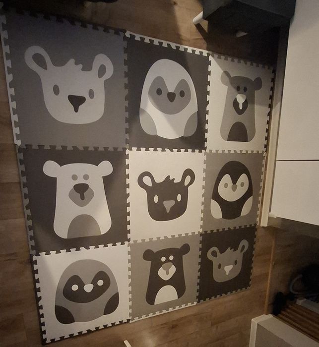 Duża mata piankowa, edukacyjna Ricokids zwierzątka