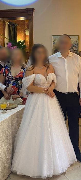 Suknia ślubna gorsetowa wesele biała Glamour ślub old man