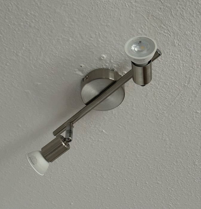 Lampa sufitowa srebrna