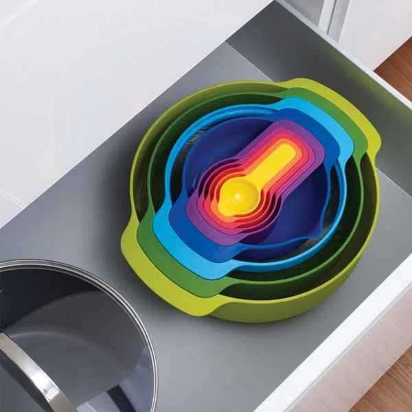 Conjunto 9 Recipientes Multicor – Nest 9Plus da Joseph Joseph (NOVO)