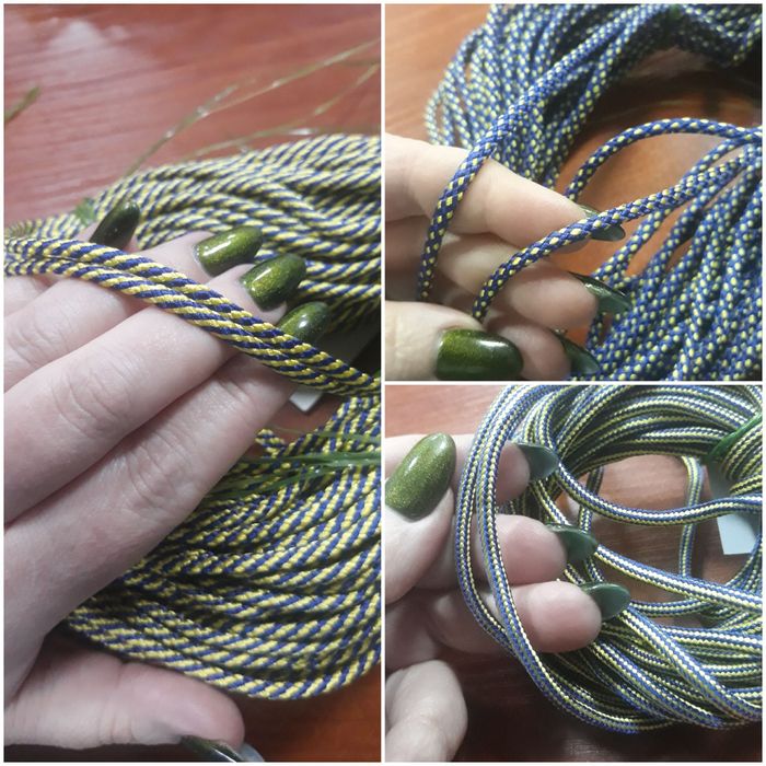 Веревка шнур мотузка с вискозой ф4мм