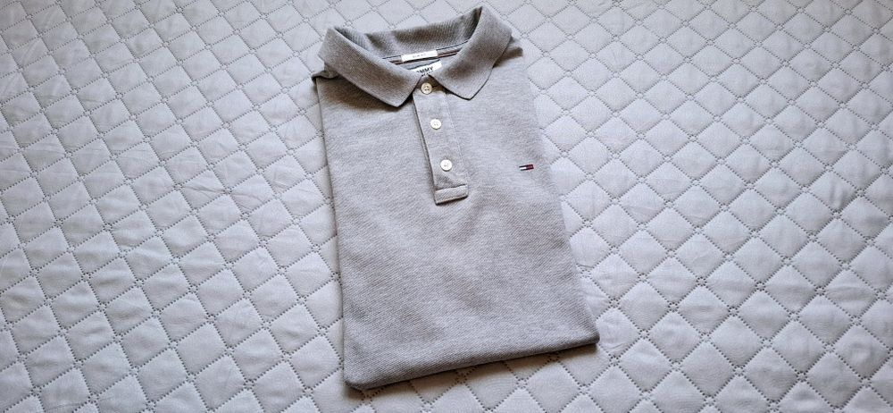 Tommy Hilfiger, T-shirt bluzka koszulka polo na krótki rękaw, roz. S