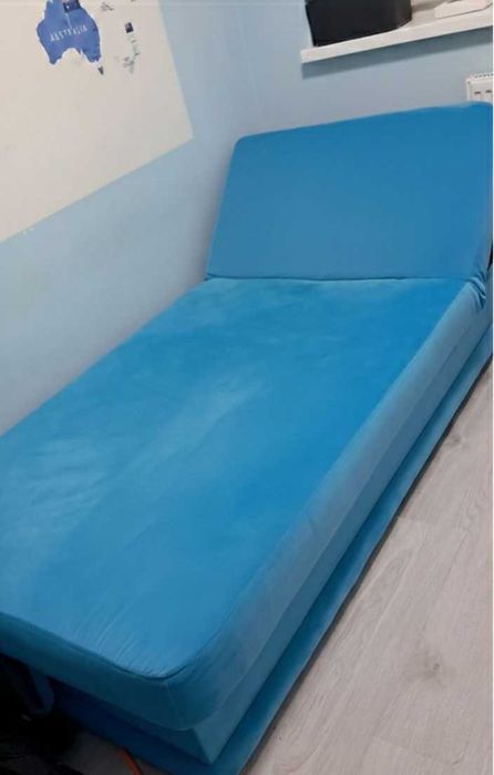 Łóżko tapczan 180x 85 schowek welurowy fotel