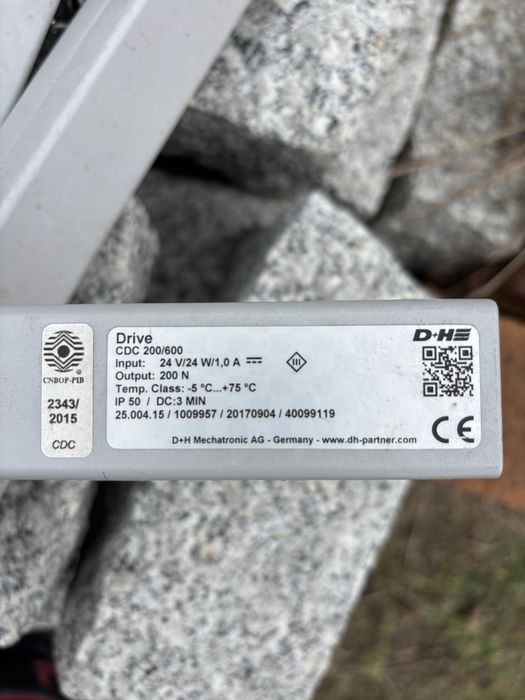 Napęd łańcuchowy ppoż CDC 200/600