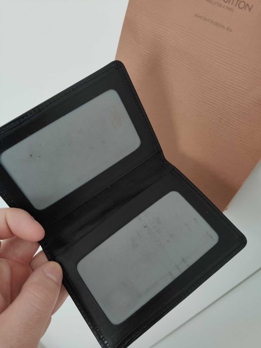 Card holder LV. Czarny