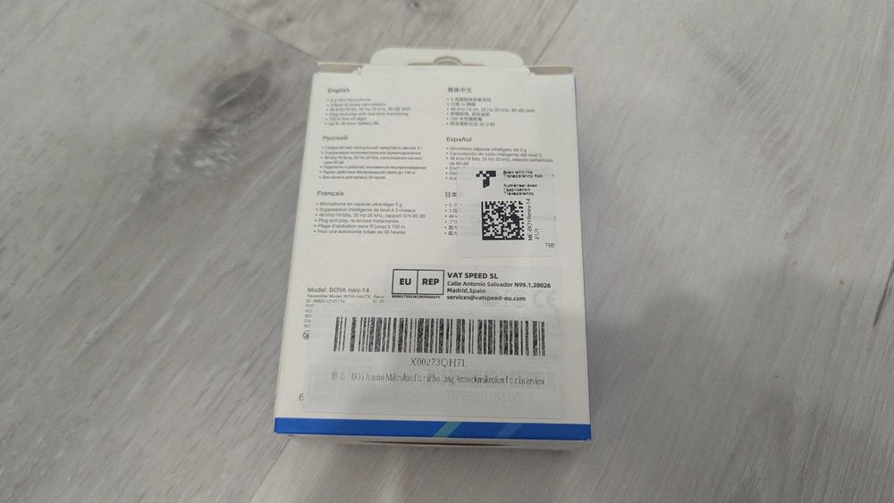 Бездротовий петличний мікрофон BOYA mini 2 USB-C з кейсом микрофоны