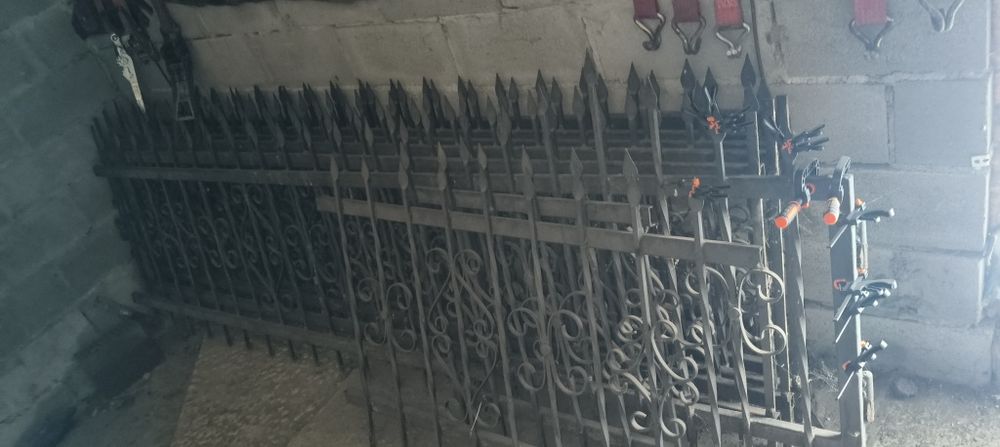 Металеві ковані секції огорожі 17 шт