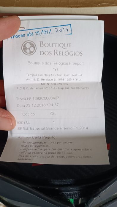 Relógio Edi. Especial Ferrari F1 Grand Prix 2014 (Novo)