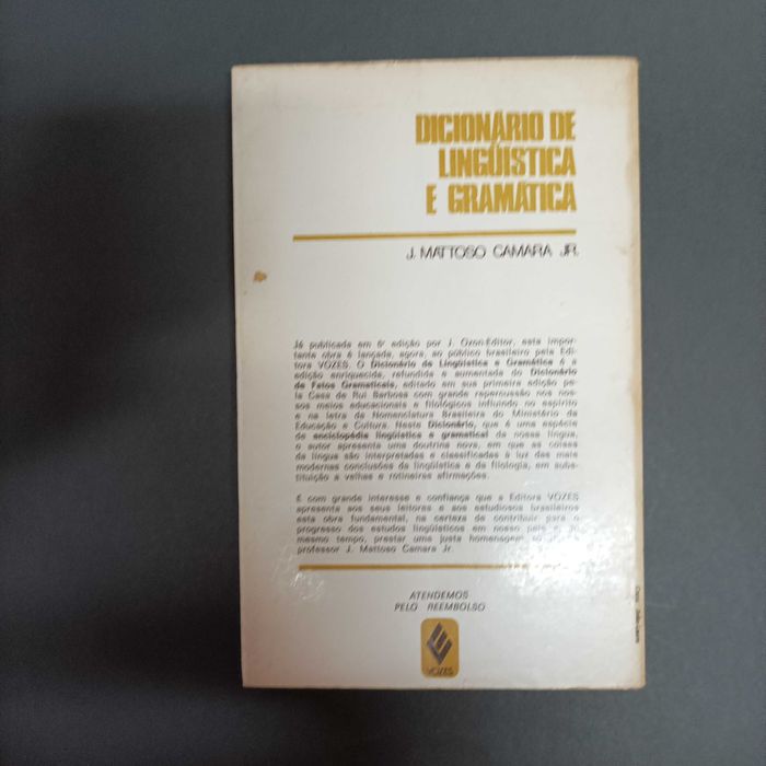 Dicionário de Linguística e Gramática  J. Mattoso Camara Jr.