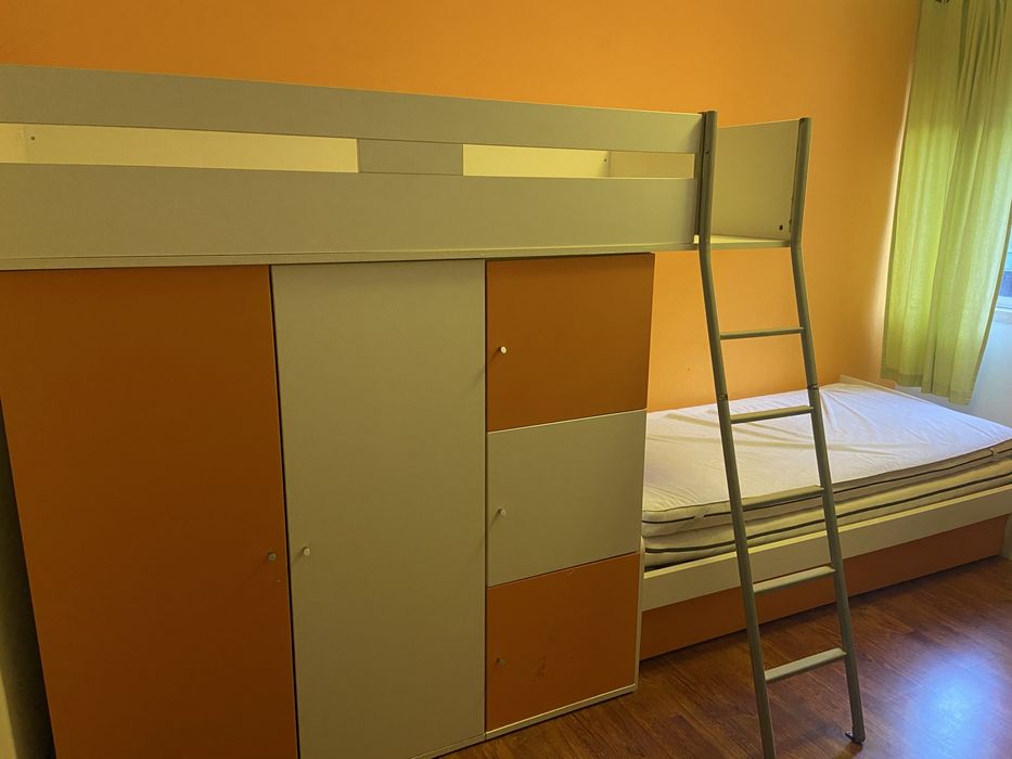 Beliche com Armário e Gavetas