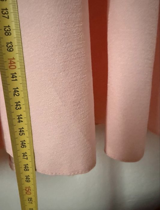 Sukienka maxi weselna Bosca 38 pudrowy róż