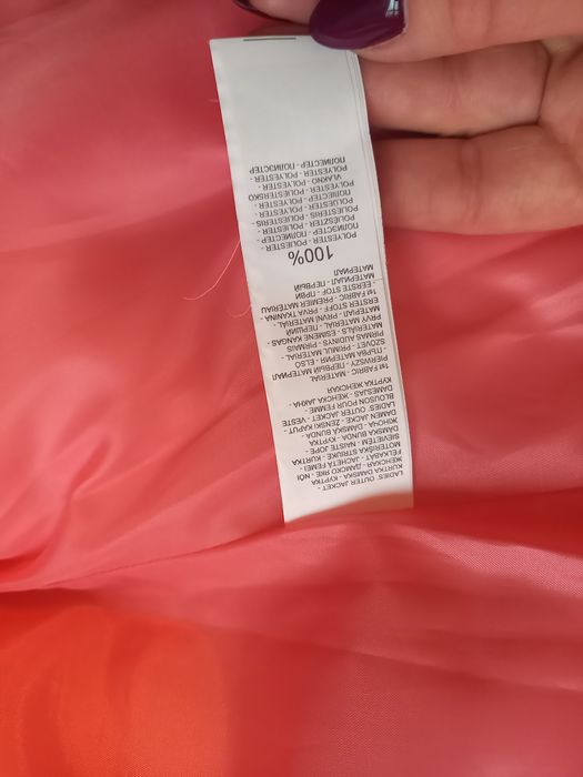 Pikowana różowa kurtka House w rozmiarze M