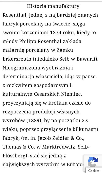 Rosenthal Rheinsberg 1932 r. Śr. 20 cm STAN WITRYNOWY OKAZJA