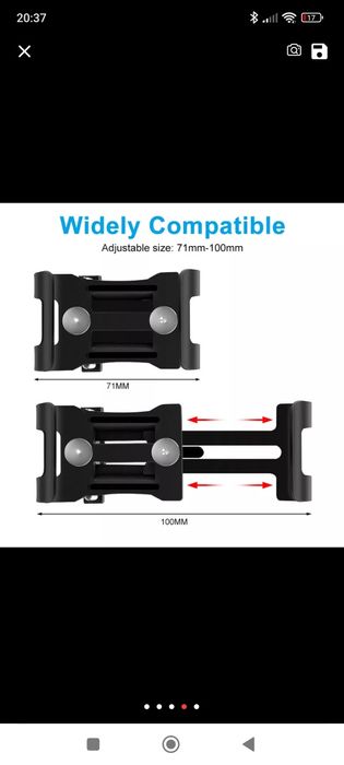 Suporte bicicleta moto telemóvel