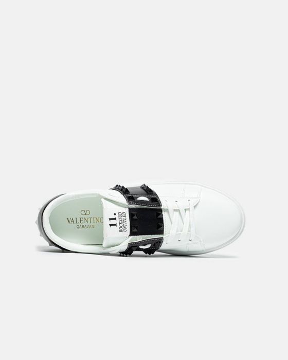 Valentino 11. новые оригинал италия кожа мужские кеды белые