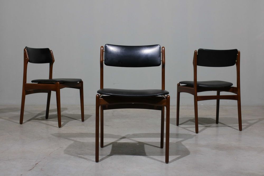 Conjunto de 6 Cadeiras B&J Mobler da década de 60 em teca