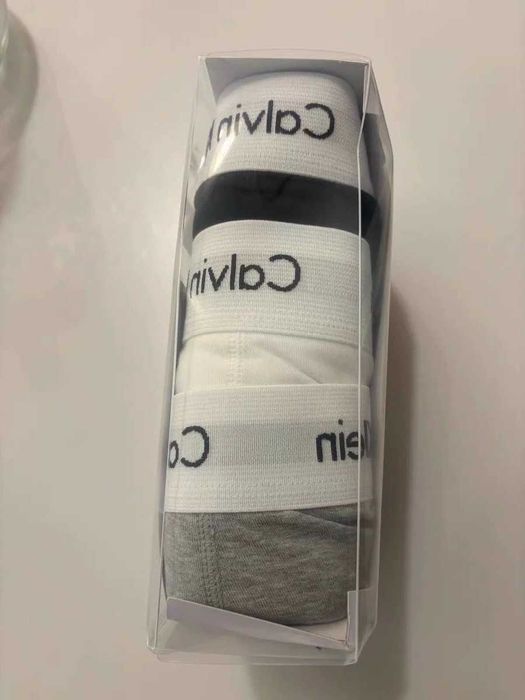 Zestaw bokserek CK – 3 sztuki, kolory: czarny, biały, szary