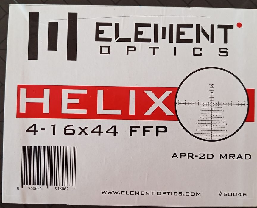 Luneta Element Helix 4-16x44 FFP APR-2D MRADPR