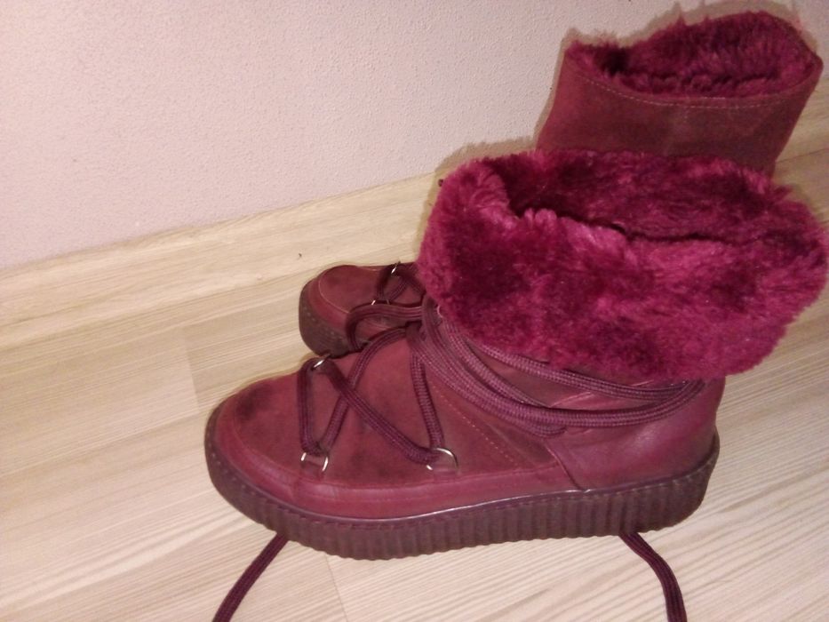 Ботинки сапожки  лунаходы натуральный мех